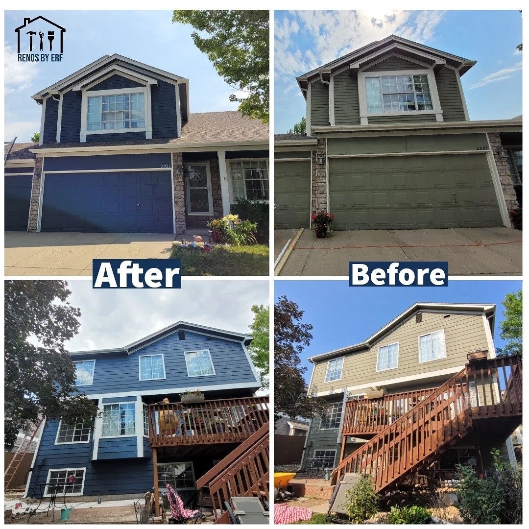 Replaced Trim and Whole Exterior House Paint
